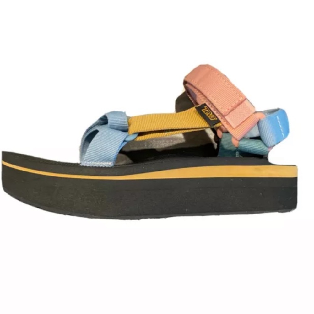 Teva Flatform Universal Light Multi Platform Sandals Womens Size 8
